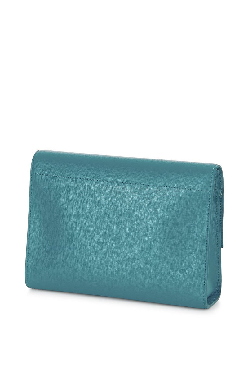 Alex Cross Body Bag | Teal Saffiano Leather – Stacy Chan Limited
