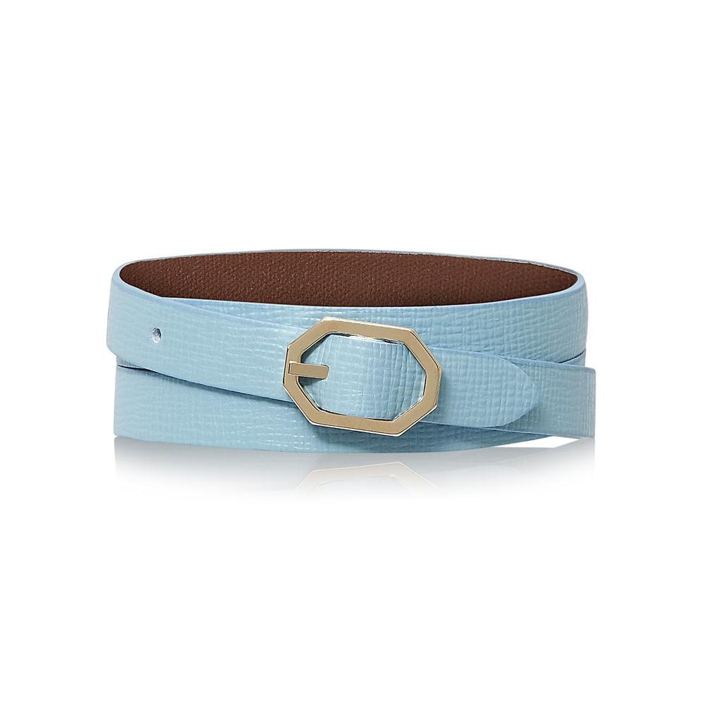 Reversible Bracelet | Powder Blue Saffiano Leather – Stacy Chan Limited