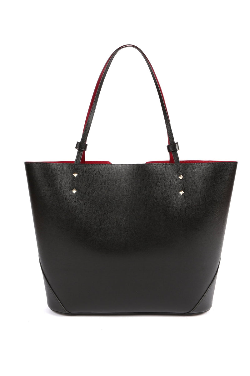 Veronica Tote | Noir Saffiano Leather – Stacy Chan Limited