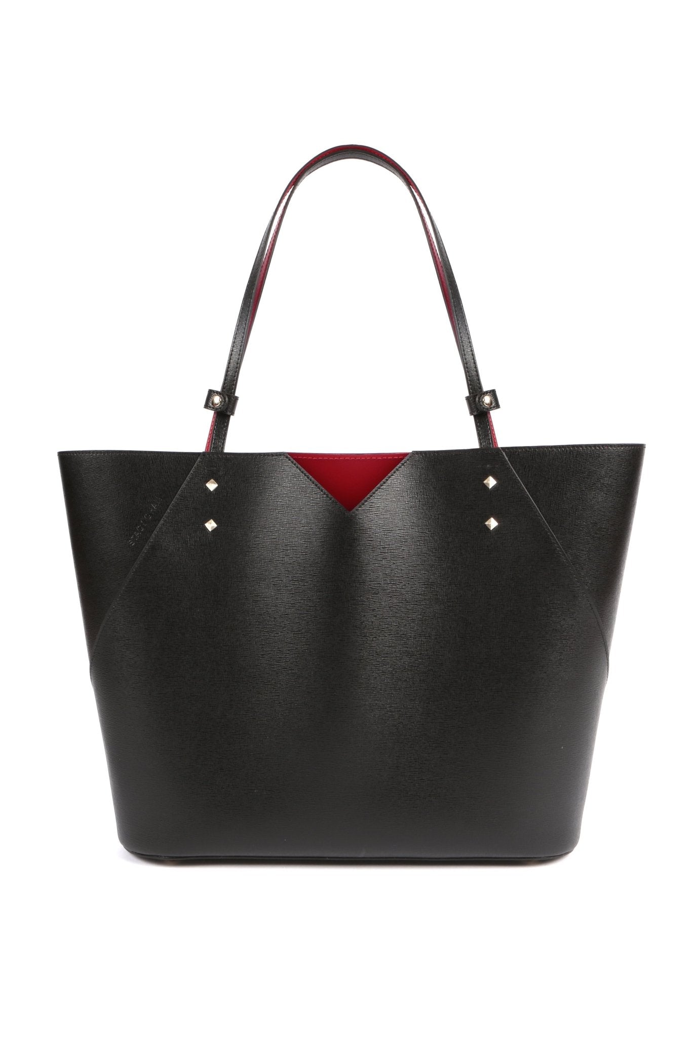 Veronica Tote | Noir Saffiano Leather – Stacy Chan Limited